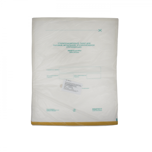 Крафт-пакет для стерилизации, бумага, белый, 300*390, 100 шт.