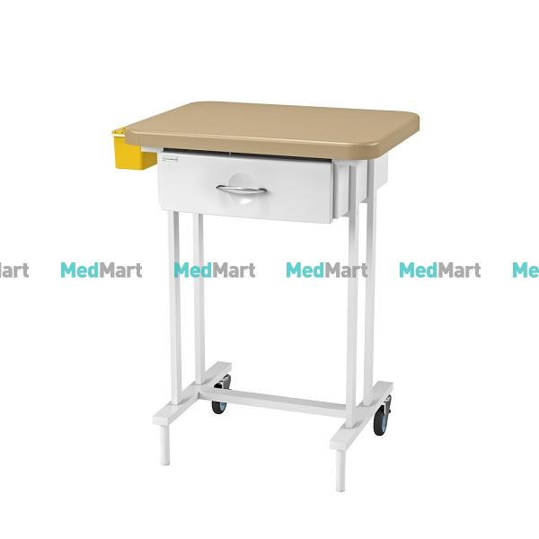 Столик тележка медицинский полимерный стмп 01 елат
