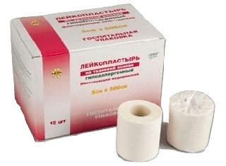 LEIKO, хлопк. белый, ткан. осн. лейкопластырь 5*500 см, кат. в инд. уп.