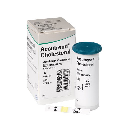 Тест-полоски на холестерин AccuTrend CHOLESTEROL, 25 шт.