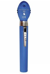 Офтальмоскоп PICCOLIGHT (Пикколайт) KaWe E50 sky (темно-синий), с 1 апертурой (с вакуумной лампой 2,5В), сумочка в комплекте