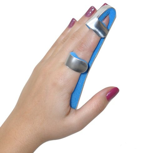 Удлиненный металлический ортез на палец кисти