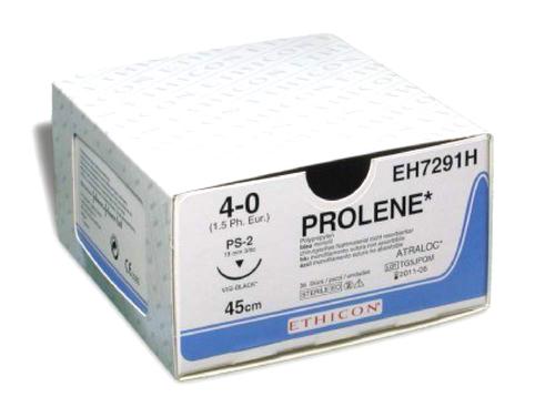 W8026T (Prolene) 2-0, 45 см. синий прайм обр.-реж. 26 мм. 3/8, шовный материал пр-ва Ethicon