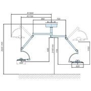Светильник операционный Эмалед 500/300 потолочный двухкупольный