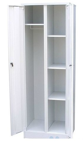 Меделия, 3 полки и 2 запирающиеся двери, шкаф для инвентаря